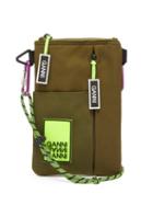 Matchesfashion.com Ganni - Azalea Logo Saddle Bag - Womens - Khaki
