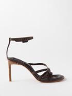 Jacquemus - Camargue 80 Leather Sandals - Womens - Brown