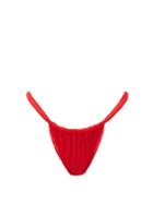 Matchesfashion.com Isa Boulder - Joni Ruched High-cut Bikini Briefs - Womens - Red