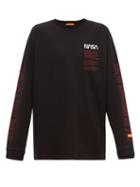 Matchesfashion.com Heron Preston - Nasa Logo Embroidered Cotton T Shirt - Mens - Black Multi