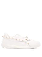 Matchesfashion.com Valentino - Rockstud Low Top Leather Trainers - Womens - White