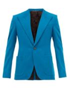Matchesfashion.com Givenchy - Single Breasted Twill Suit Jacket - Mens - Blue
