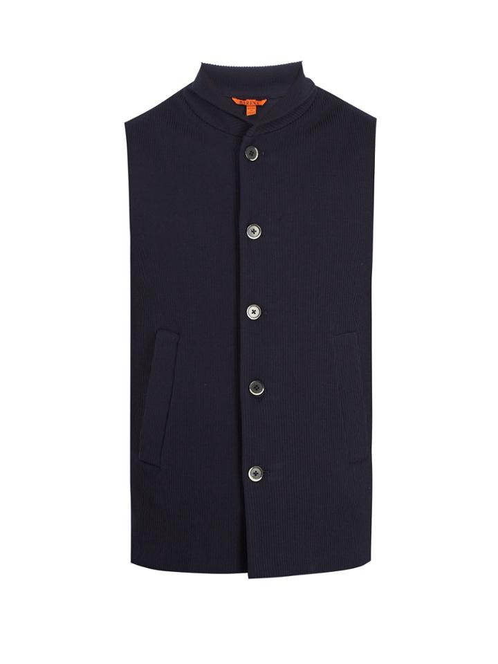 Barena Venezia Button-through Cotton Sleeveless Sweater