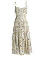 Brock Collection Didier Pleated Silk Dress