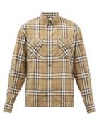 Burberry - Coulsdon Heritage-check Cotton-poplin Shirt - Mens - Beige