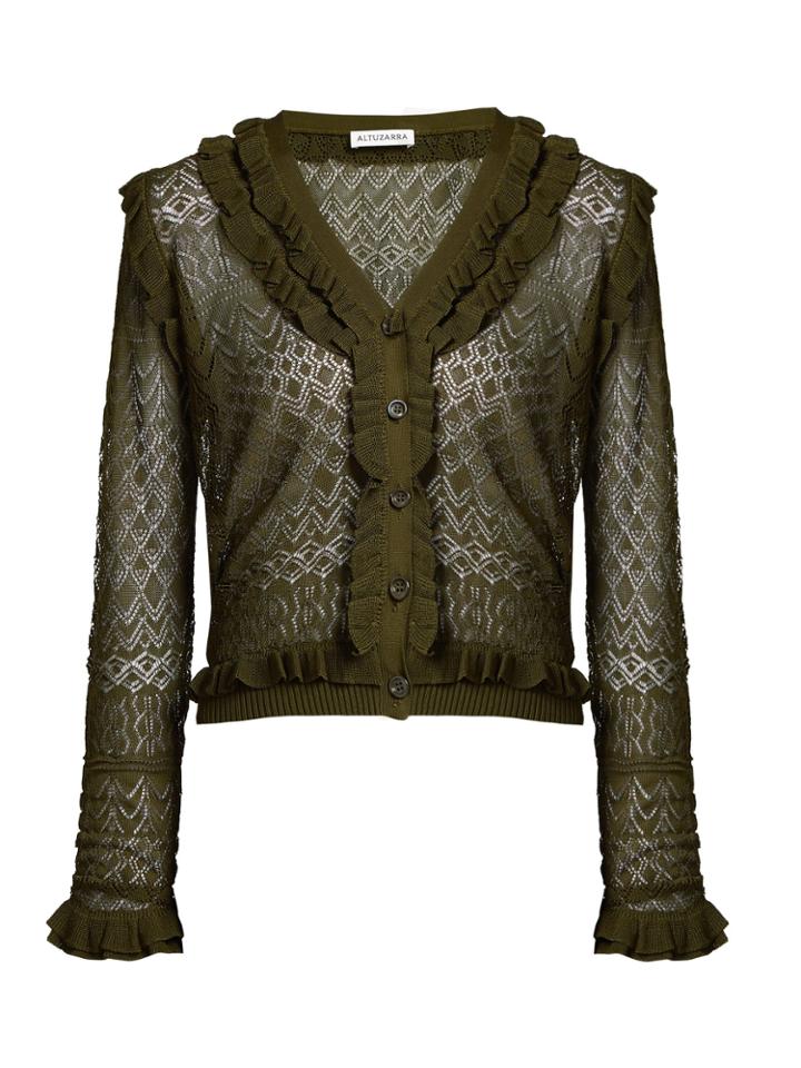 Altuzarra Kozmic Pointelle-knit Cardigan