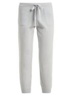 Matchesfashion.com Allude - Drawstring Waist Wool Blend Trousers - Womens - Light Blue