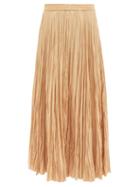 Joseph - Sanko Crinkle-pliss Silk-habotai Skirt - Womens - Cream