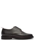 Thom Browne - Tricolour-stripe Pebbled-leather Derby Shoes - Mens - Black