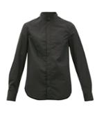Matchesfashion.com Wardrobe. Nyc - Release 05 Band-collar Cotton-poplin Shirt - Womens - Black