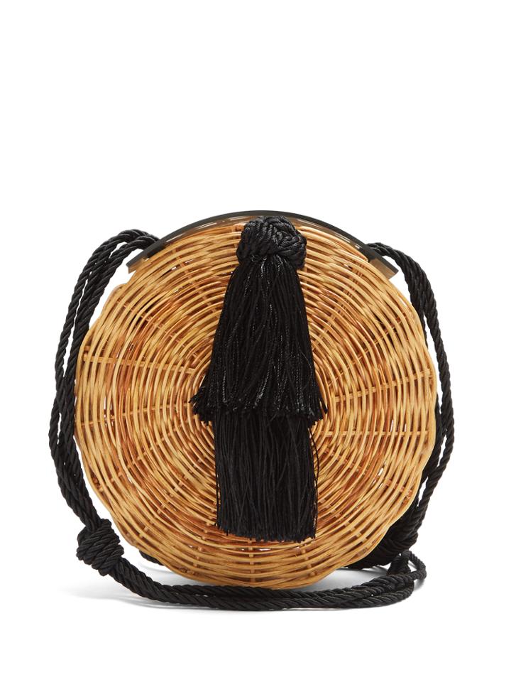 Wai Wai Petite Balaio Woven-rattan Bag
