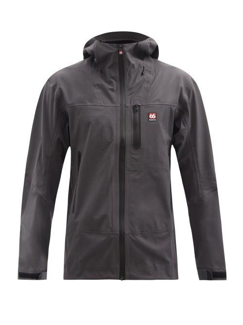 Mens Activewear 66 North - Snaefell Gore-tex Infinium Hooded Jacket - Mens - Dark Grey