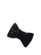 Matchesfashion.com Dolce & Gabbana - Bow Velvet Hair Clip - Womens - Black