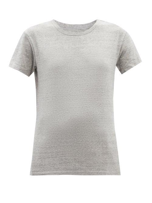 Officine Gnrale - Lara Cotton-blend Jersey T-shirt - Womens - Mid Grey