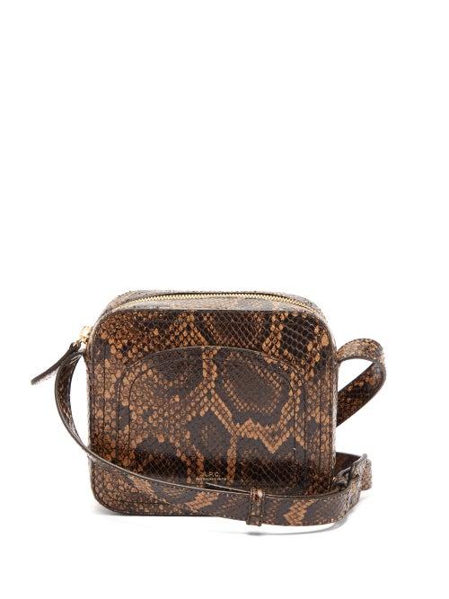 Matchesfashion.com A.p.c. - Louisette Python Print Leather Cross Body Bag - Womens - Python