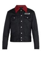 Matchesfashion.com Givenchy - Contrast Collar Shell Jacket - Mens - Black