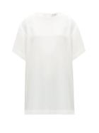 Matchesfashion.com Raey - Long-line Silk Top - Womens - Ivory