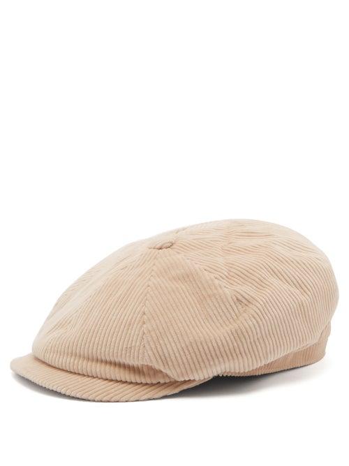 Matchesfashion.com Brunello Cucinelli - Cotton Corduroy Flat Cap - Mens - Beige