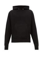 Matchesfashion.com Helmut Lang - Monogram Embroidered Cotton Hooded Sweatshirt - Mens - Black