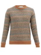 Matchesfashion.com Etro - Herringbone-knit Sweater - Mens - Beige Multi