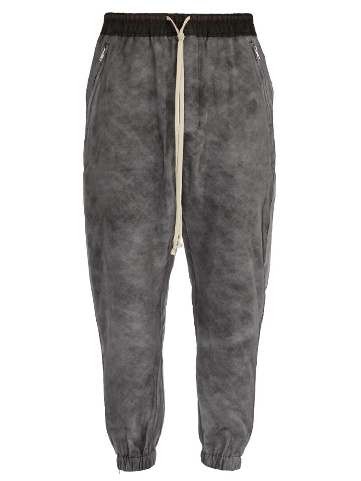 Rick Owens Silk-organza Padded Track Pants