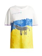 Matchesfashion.com Vetements - Elinor The Elephant Cotton T Shirt - Womens - White