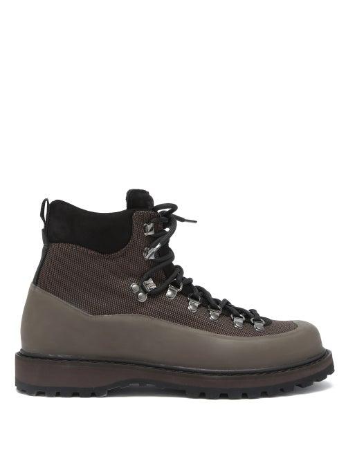Matchesfashion.com Diemme - Roccia Vet Canvas Hiking Boots - Womens - Dark Brown