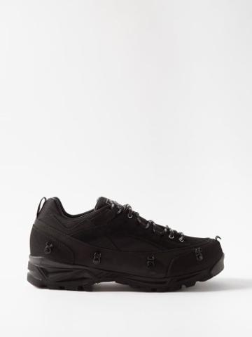 Y/project X Diemme - Grappa Leather And Canvas Hiking Trainers - Mens - Black