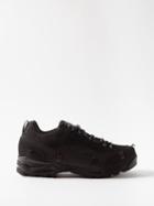 Y/project X Diemme - Grappa Leather And Canvas Hiking Trainers - Mens - Black