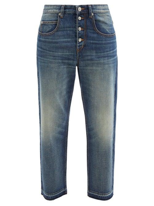Isabel Marant Toile - Belden High-rise Cropped Boyfriend Jeans - Womens - Mid Denim