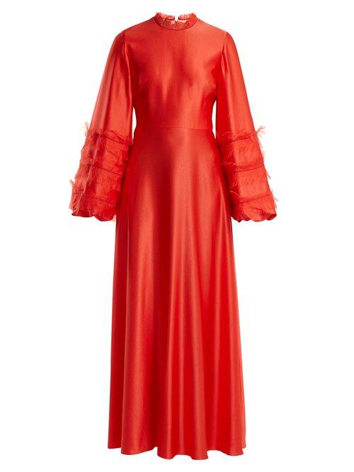 Matchesfashion.com Roksanda - Kamau Silk Dress - Womens - Red