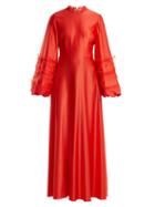 Matchesfashion.com Roksanda - Kamau Silk Dress - Womens - Red