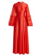 Matchesfashion.com Roksanda - Kamau Silk Dress - Womens - Red