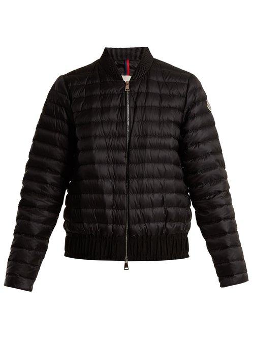 Matchesfashion.com Moncler - Barytine Quilted Down Bomber Jacket - Womens - Black