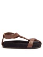 Ladies Shoes Neous - Proxima Leather Flat Sandals - Womens - Brown