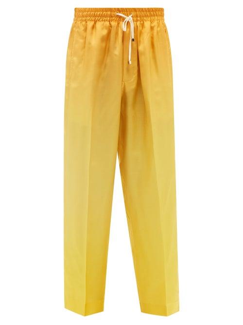 Umitxfrs - Jeff Ombr Silk-twill Pyjama Trousers - Mens - Orange
