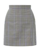 Matchesfashion.com Alexander Mcqueen - Prince Of Wales-check Mini Skirt - Womens - Grey Multi