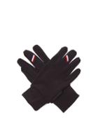Matchesfashion.com Caf Du Cycliste - Tricolour-stripe Thermal-jersey Cycling Gloves - Womens - Black