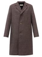 Matchesfashion.com Marni - Shetland Virgin-wool Overcoat - Mens - Burgundy