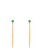 Ileana Makri Grass Emerald & 18kt Gold Earrings