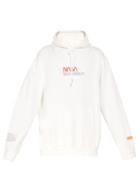 Matchesfashion.com Heron Preston - Nasa Print Hooded Sweatshirt - Mens - White Multi