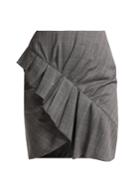 Isabel Marant Étoile Nel Ruffled Wool Mini Skirt