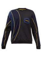 Ahluwalia - Panelled Recycled Cotton-blend Jersey Sweatshirt - Mens - Black