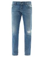 Mens Rtw Dolce & Gabbana - Distressed Slim-leg Jeans - Mens - Blue
