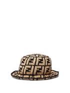 Matchesfashion.com Fendi - Ff Woven Bucket Hat - Womens - Black Multi