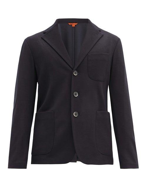 Matchesfashion.com Barena Venezia - Toceo Single-breasted Jacket - Mens - Navy