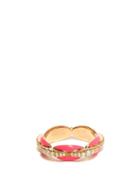 Matchesfashion.com Melissa Kaye - Ada Diamond, Enamel & 18kt Rose-gold Ring - Womens - Pink Multi