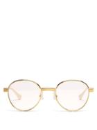 Ladies Accessories Gucci - Round Metal Sunglasses - Womens - Gold