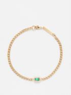 Zo Chicco - Emerald & 14kt Gold Bracelet - Womens - Green Multi