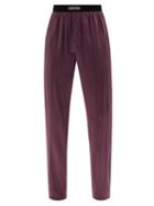 Tom Ford - Elasticated-waist Silk-blend Pyjama Trousers - Mens - Purple